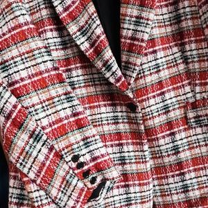 NEW! Eloquii Blazer in Pink, Red, White Size 22